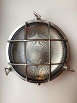 Lampe d'extérieur, lampe en laiton ronde E27 