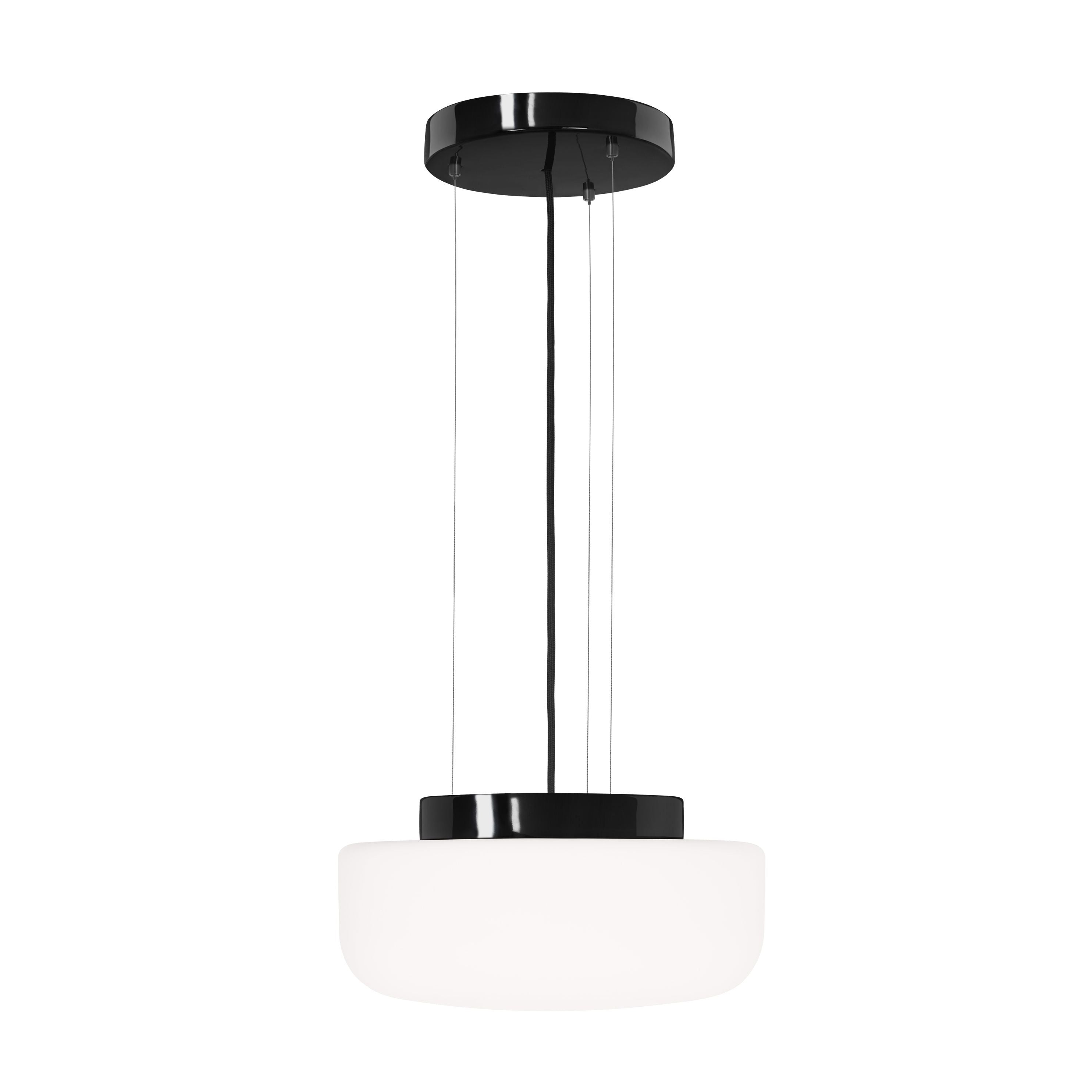 Solenne Pendant 360/176 Porzellan Pendelleuchte E27 schwarz  | Ifö Electric