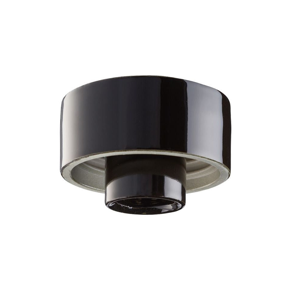 Porzellansockel 84.5mm Gewinde IP20 E27 | Ifö Electric schwarz