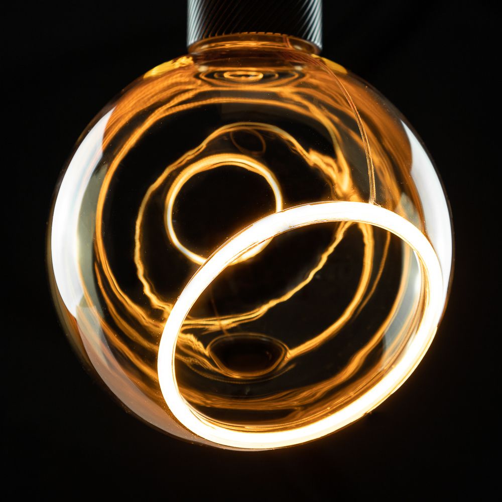 Led Filament Glühbirne | Floating Golden Globe slanted E27 2200K 300lm